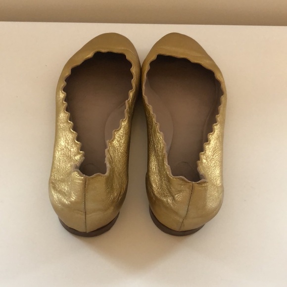 CHLOE scalloped leather ballet flat - Picture 4 of 8